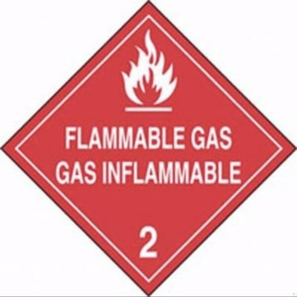 Accuform DOT PLACARD HAZARD CLASS 2 GASES MPLSP3FV100 MPLSP3FV100 - main